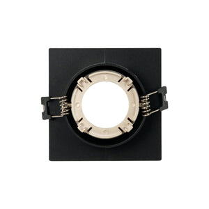 Aro downlight cuadrado basculante para bombilla GU10 / MR16 - Bajo UGR - Corte Ø75 mm - Barcelona Led-