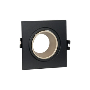 Aro downlight cuadrado basculante para bombilla GU10 / MR16 - Bajo UGR - Corte Ø75 mm - Barcelona Led-
