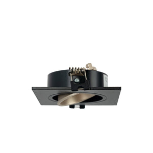 Aro downlight cuadrado basculante para bombilla GU10 / MR16 - Bajo UGR - Corte Ø75 mm - Barcelona Led-