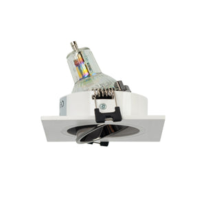 Aro downlight cuadrado basculante para bombilla GU10 / MR16 - Bajo UGR - Corte Ø75 mm (22)