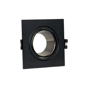 Aro downlight cuadrado basculante para bombilla GU10 / MR16 - Bajo UGR - Corte Ø75 mm - Barcelona Led-