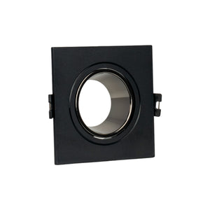 Aro downlight cuadrado basculante para bombilla GU10 / MR16 - Bajo UGR - Corte Ø75 mm (24)