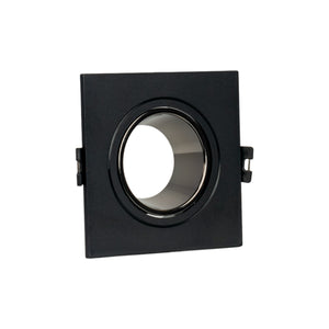 Aro downlight cuadrado basculante para bombilla GU10 / MR16 - Bajo UGR - Corte Ø75 mm (24)