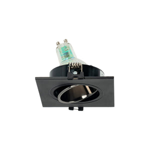 Aro downlight cuadrado basculante para bombilla GU10 / MR16 - Bajo UGR - Corte Ø75 mm - Barcelona Led-