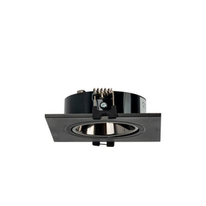 Aro downlight cuadrado basculante para bombilla GU10 / MR16 - Bajo UGR - Corte Ø75 mm - Barcelona Led-