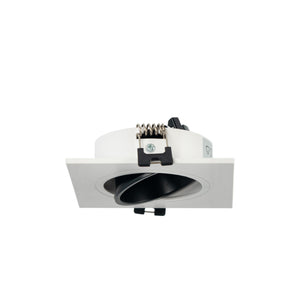 Aro downlight cuadrado basculante para bombilla GU10 / MR16 - Bajo UGR - Corte Ø75 mm (32)