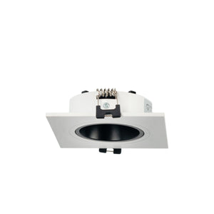 Aro downlight cuadrado basculante para bombilla GU10 / MR16 - Bajo UGR - Corte Ø75 mm - Barcelona Led-