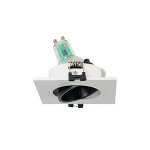 Aro downlight cuadrado basculante para bombilla GU10 / MR16 - Bajo UGR - Corte Ø75 mm (34)