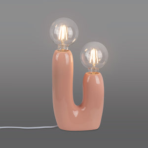 Lámpara de mesa moderna de resina "Cactus" - E27 (1)