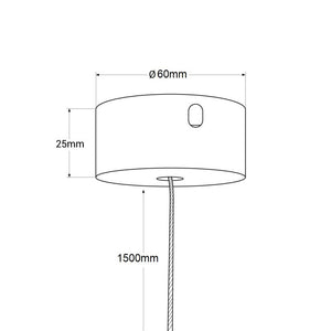 Carril magnético 48V + kit de suspensión - 1 metro (10)