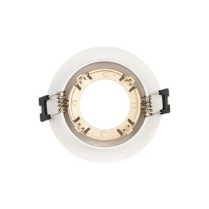 Aro downlight circular basculante para bombilla GU10 / MR16 - Bajo UGR - Corte Ø75 mm (8)