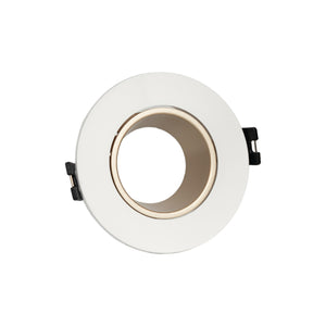 Aro downlight circular basculante para bombilla GU10 / MR16 - Bajo UGR - Corte Ø75 mm - Barcelona Led-