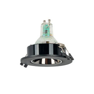 Aro downlight circular basculante para bombilla GU10 / MR16 - Bajo UGR - Corte Ø75 mm (24)