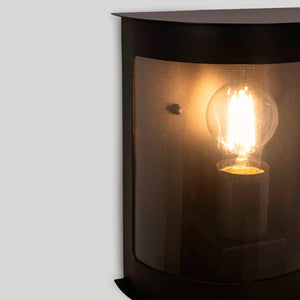 Aplique de pared exterior en aluminio "Dona" - IP44 - E27 - Barcelona Led-Decoración