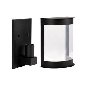 Aplique de pared exterior en aluminio "Dona" - IP44 - E27 - Barcelona Led-Decoración