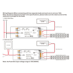 Controlador LED 4 en 1 - 12-48V DC - TRIAC + 0/1-10V + DALI + PUSH (3)