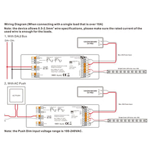 Controlador LED 4 en 1 - 12-48V DC - TRIAC + 0/1-10V + DALI + PUSH (4)
