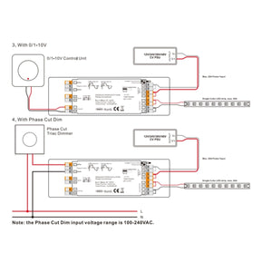 Controlador LED 4 en 1 - 12-48V DC - TRIAC + 0/1-10V + DALI + PUSH - Barcelona Led-