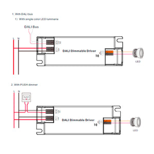Driver regulable DALI DT6 monocolor 220-240V - Salida 3-42V DC - 10W (100-500mA) (1)