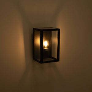 Aplique de pared exterior aluminio "Glass House" - IP44 - E27 - Barcelona Led-Decoración