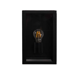 Aplique de pared exterior aluminio "Glass House" - IP44 - E27 - Barcelona Led-Decoración