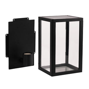 Aplique de pared exterior aluminio "Glass House" - IP44 - E27 - Barcelona Led-Decoración