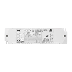 Driver regulable DALI DT6 monocolor 220-240V - Salida 6-42V DC - 100-700mA - 12W - Barcelona Led-