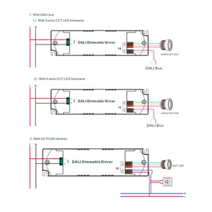 Driver regulable DALI DT8 CCT 220-240V - Salida 6-42V DC - 100-700mA - 15W - Barcelona Led-
