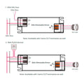 DALI dimmable DT8 CCT driver 220-240V - Output 6-54V DC - 250-700mA - 25W 2
