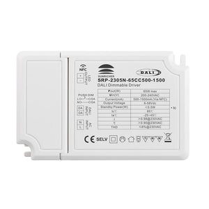 Driver regulable DALI DT6 monocolor 220-240V - Salida 6-58V DC - 500-1500mA - 65W