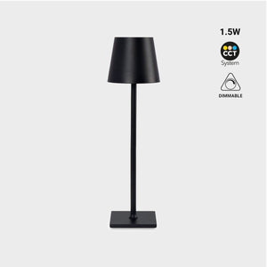Lámpara de mesa portátil LED CCT "Laura" - 1,5W - Táctil - Intensidad regulable - Barcelona Led-Decoración