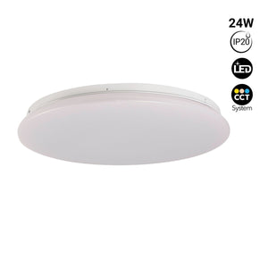 Plafón LED circular de superficie 24W CCT - Ø38cm - 1780lm - IP20 - Barcelona Led-