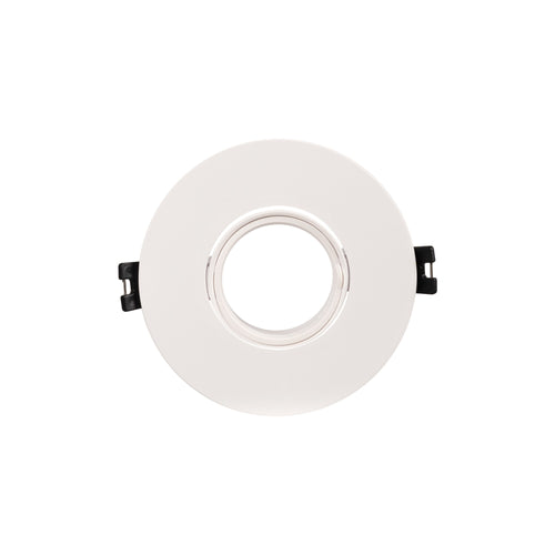 Round tilting downlight ring for GU10/MR16 bulb - Cutout Ø75 mm