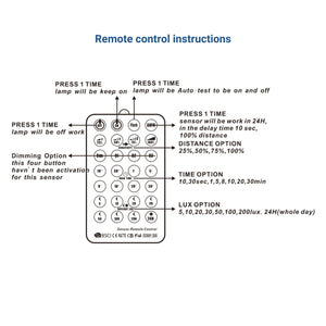 Sensor de presencia PIR empotrable con mando a distancia - 360º - IP20 (8)