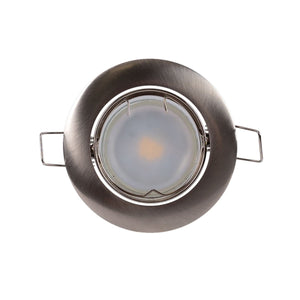 Aro downlight circular basculante para bombilla GU10 / MR16 - Corte Ø72 mm - Barcelona Led-