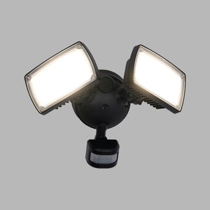 Proyector LED doble de pared exterior con sensor PIR 30W - 4000K - IP54 (5)