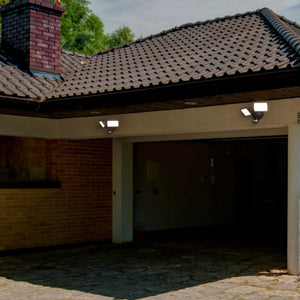 Proyector LED doble de pared exterior con sensor PIR 30W - 4000K - IP54 (13)