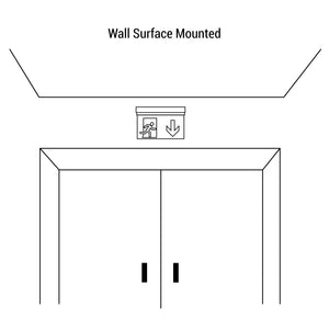 Luz de emergencia permanente con pictograma "Boca de incendio" (2)
