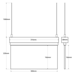Luz de emergencia permanente con cartel "Salida de Emergencia" - Suspensión (9)