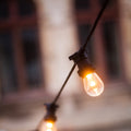 Vintage amber LED filament bulb - Dimmable - E27 G45 - 4W 4