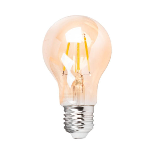 Vintage amber LED filament bulb - Dimmable - E27 A60 - 4W