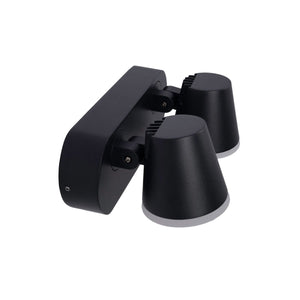 Aplique de pared exterior doble con sensor PIR "Tura" - 20,5W - Orientable - 3000K - IP54 (6)