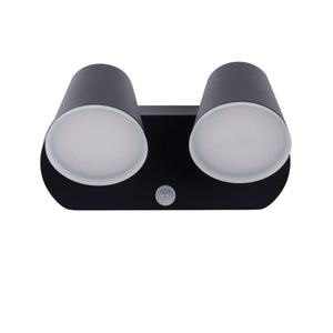 Aplique de pared exterior doble con sensor PIR "Tura" - 20,5W - Orientable - 3000K - IP54 - Barcelona Led-Decoración