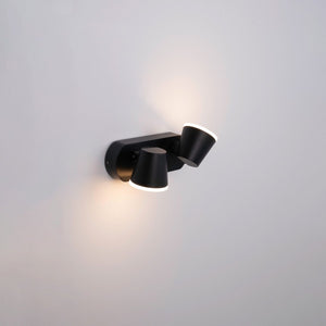 Aplique de pared exterior doble con sensor PIR "Tura" - 20,5W - Orientable - 3000K - IP54 - Barcelona Led-Decoración