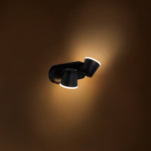 Aplique de pared exterior doble con sensor PIR "Tura" - 20,5W - Orientable - 3000K - IP54 (11)