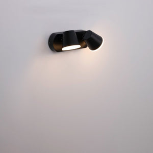 Aplique de pared exterior doble con sensor PIR "Tura" - 20,5W - Orientable - 3000K - IP54 - Barcelona Led-Decoración