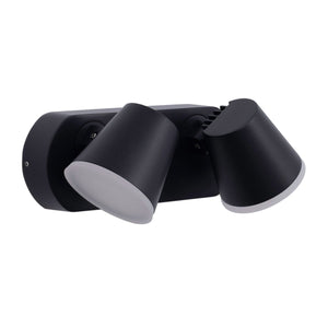 Aplique de pared exterior doble con sensor PIR "Tura" - 20,5W - Orientable - 3000K - IP54 - Barcelona Led-Decoración