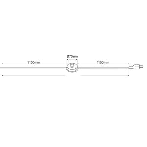 Lámpara de pie bola cristal "Anni 300" - E27 - Ø 30cm (2)