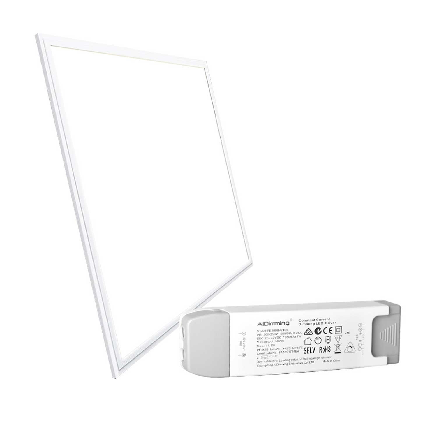 Panel LED empotrable 60X60cm - TRIAC regulable - 44W - UGR19 - IP40