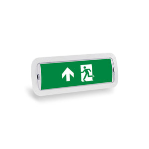 KIT Pictograma autoadhesivo "Salida arriba" + Luz de emergencia 3W